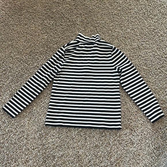 NWOT Chicos black and White Striped Pullover - Picture 4 of 4